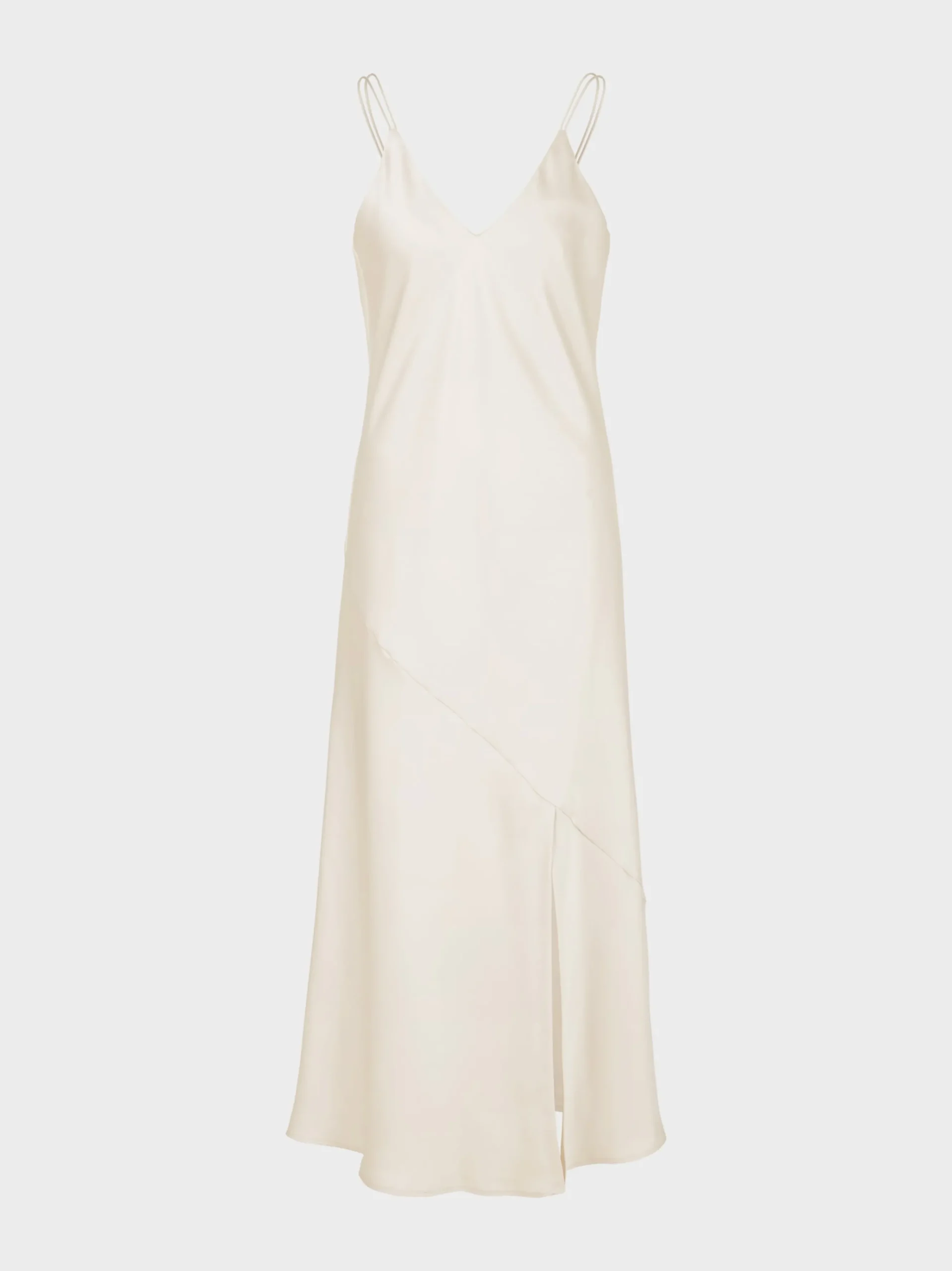 Marc Cain Kleider-MIDILANGES TRÄGERKLEID smoke