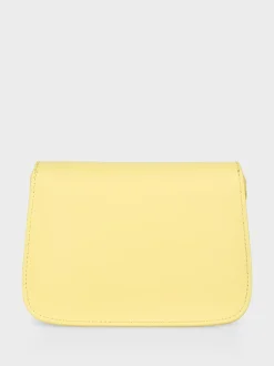 Marc Cain Taschen-MINIBAG "RETHINK TOGETHER" AUS LEDER pale lemon