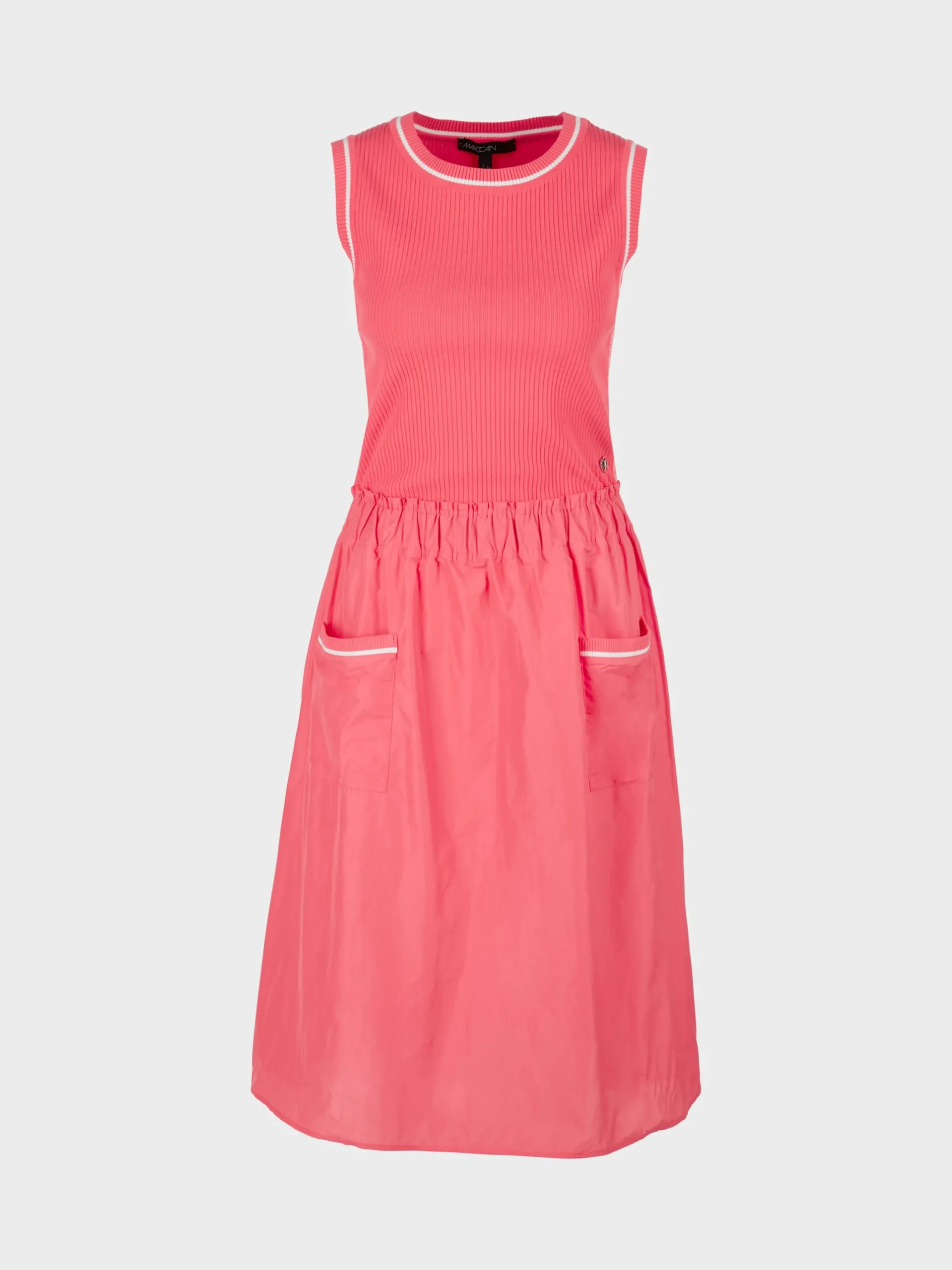 Marc Cain Strick|Kleider-MINIKLEID "RETHINK TOGETHER" light neon red