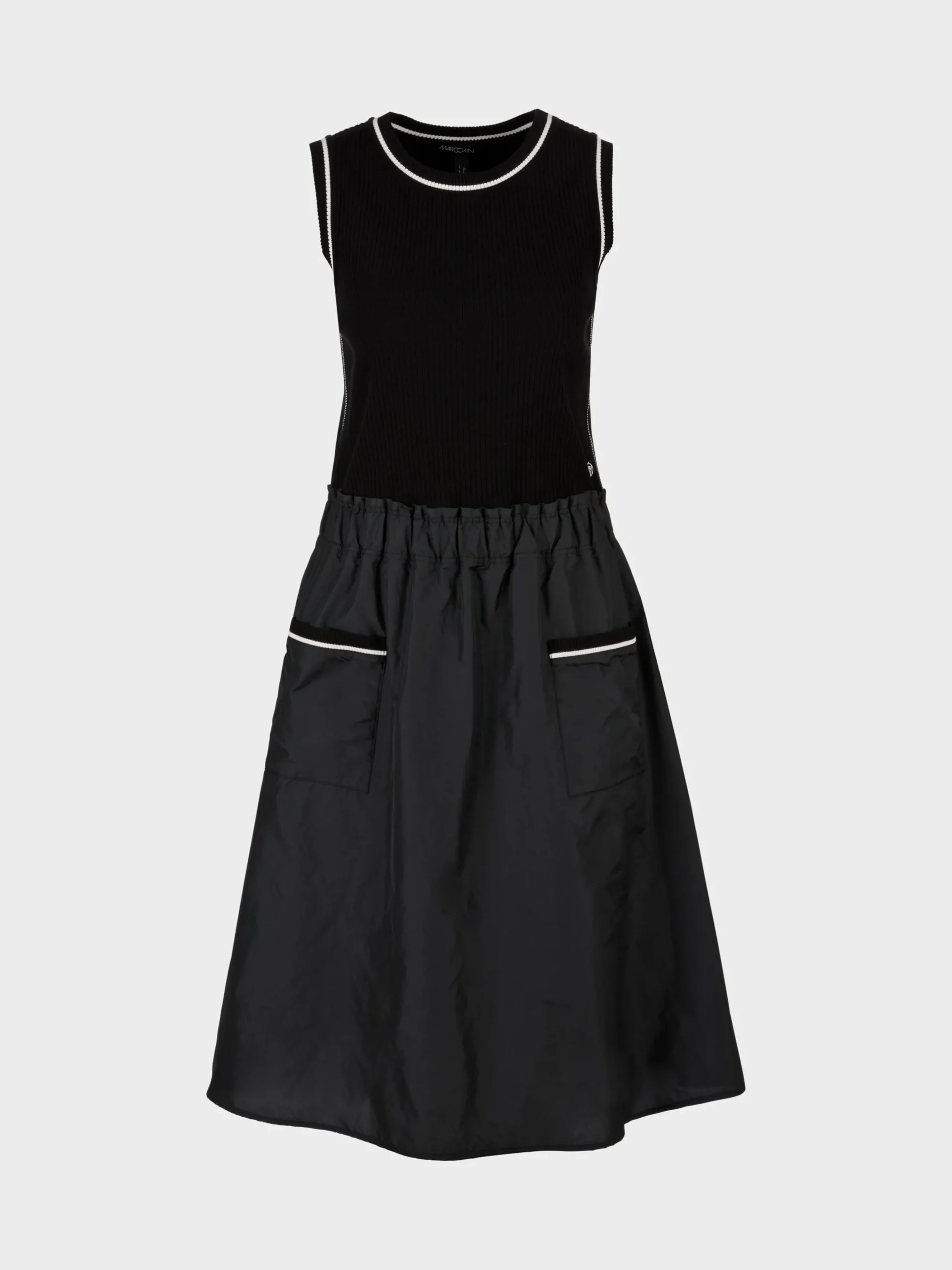 Marc Cain Kleider|Strick-MINIKLEID "RETHINK TOGETHER" black