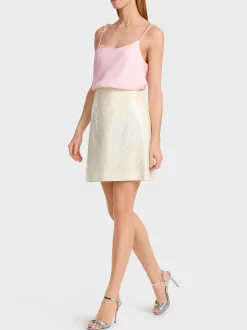 Marc Cain Röcke-MINILANGER PAILLETTENROCK off-white