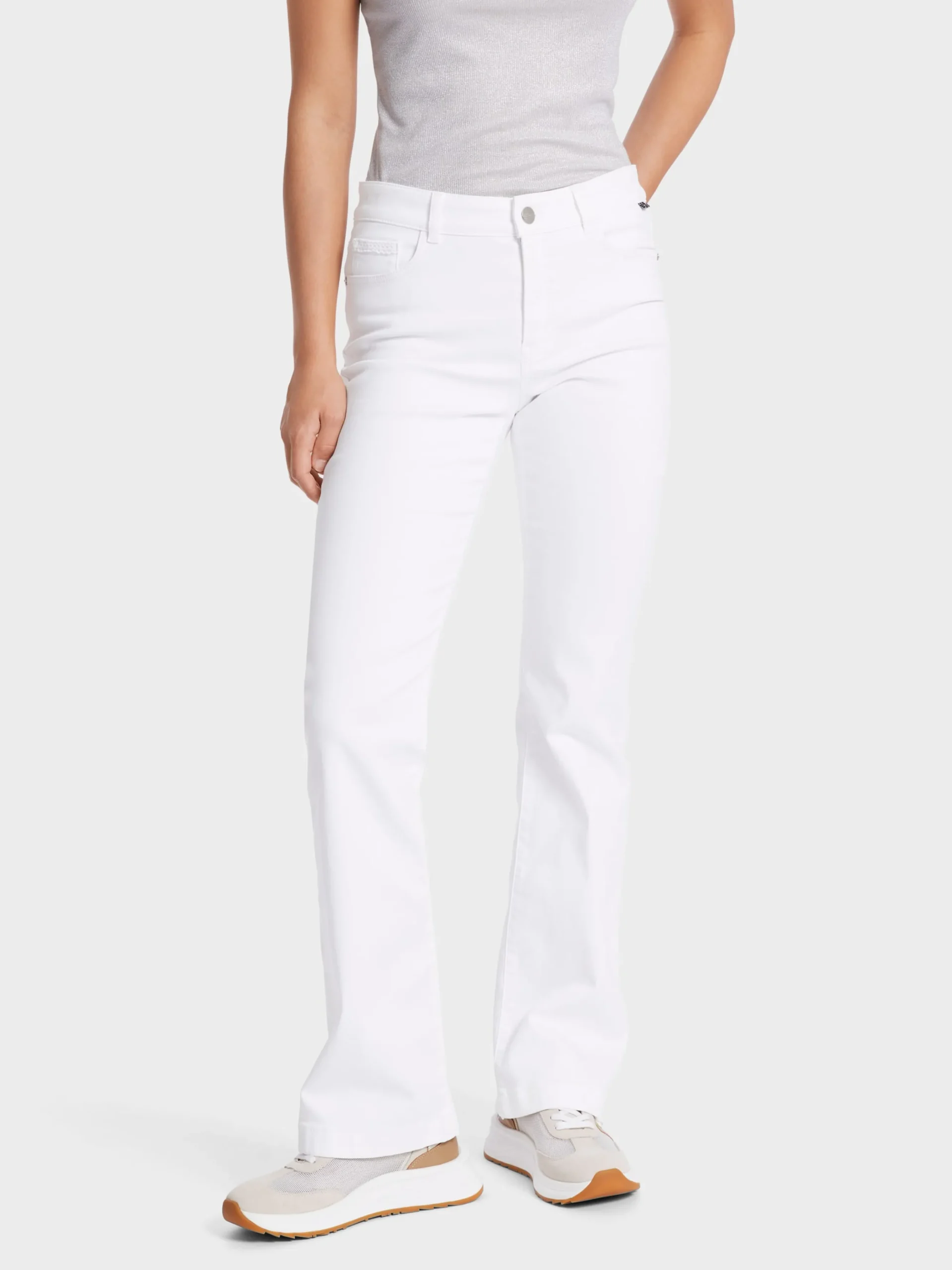 Marc Cain Jeans-MODELL FARO "RETHINK TOGETHER" white