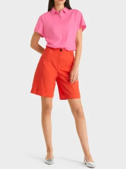 Marc Cain Hosen-MODELL FINIKE – SHORTS MIT STULPEN bright tomato