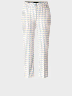 Marc Cain Hosen-MODELL FRANCA – HOSE MIT GRAFIKDESSIN soft summer sky