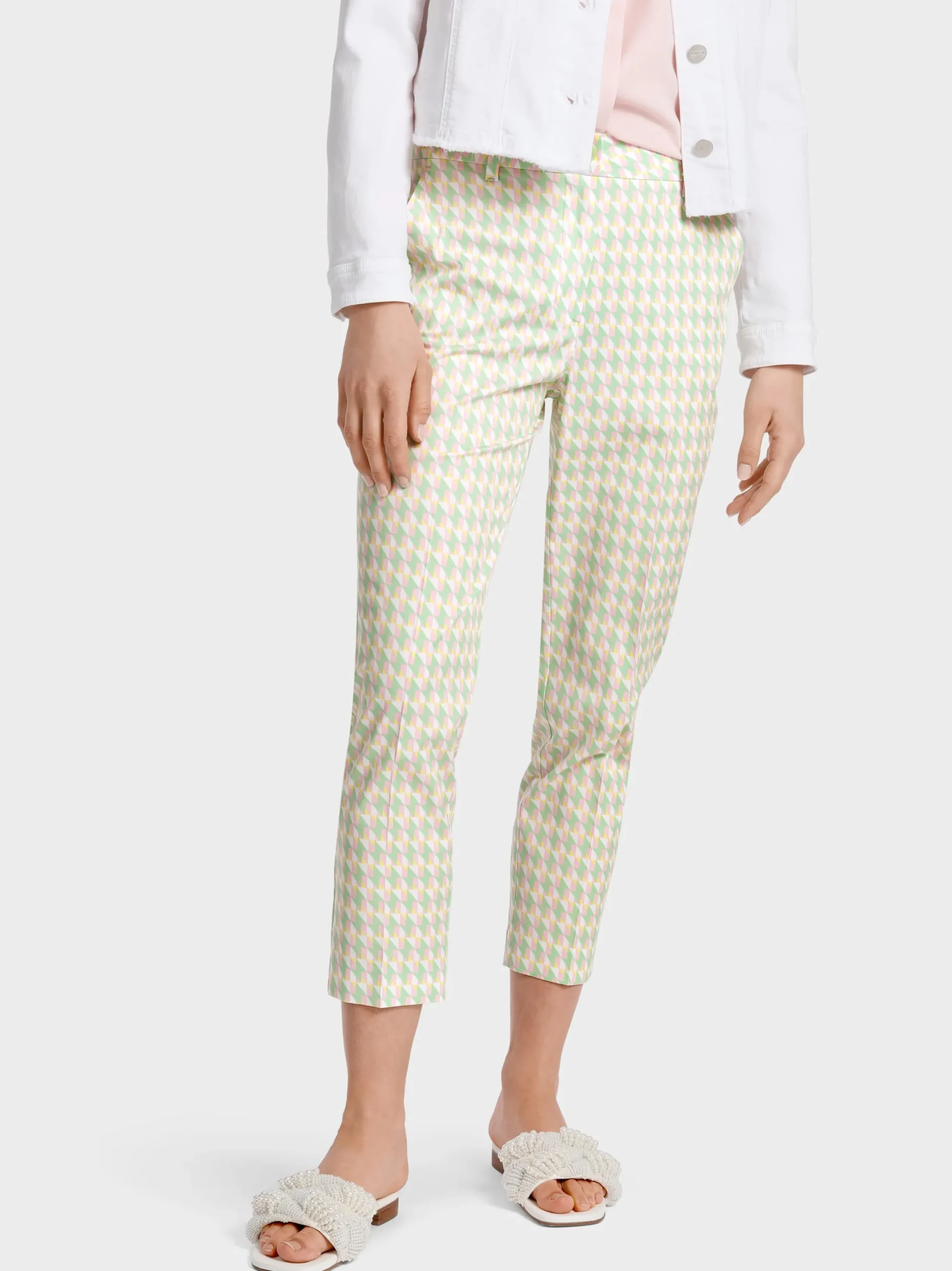 Marc Cain Hosen-MODELL FRANCA – HOSE MIT GRAFIKDESSIN soft pistachio