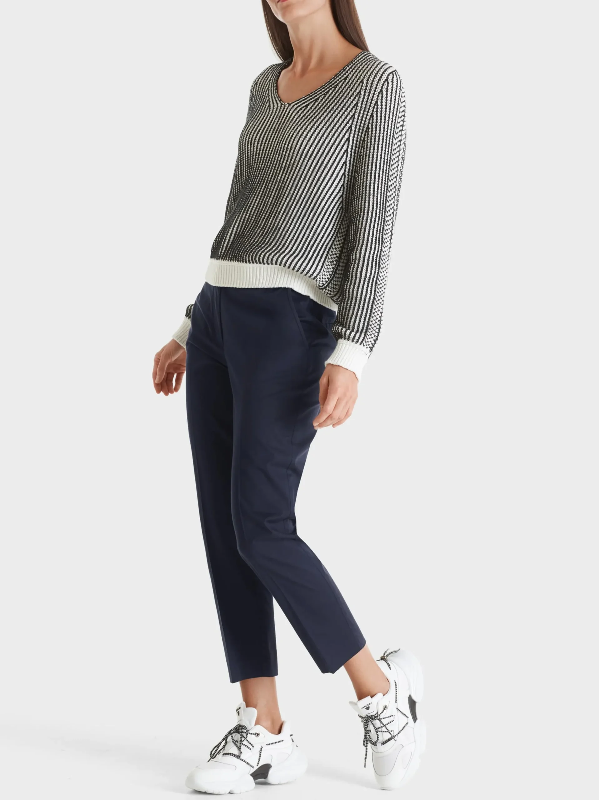 Marc Cain Hosen-MODELL FRANCA AUS LIGHT COTTON navy