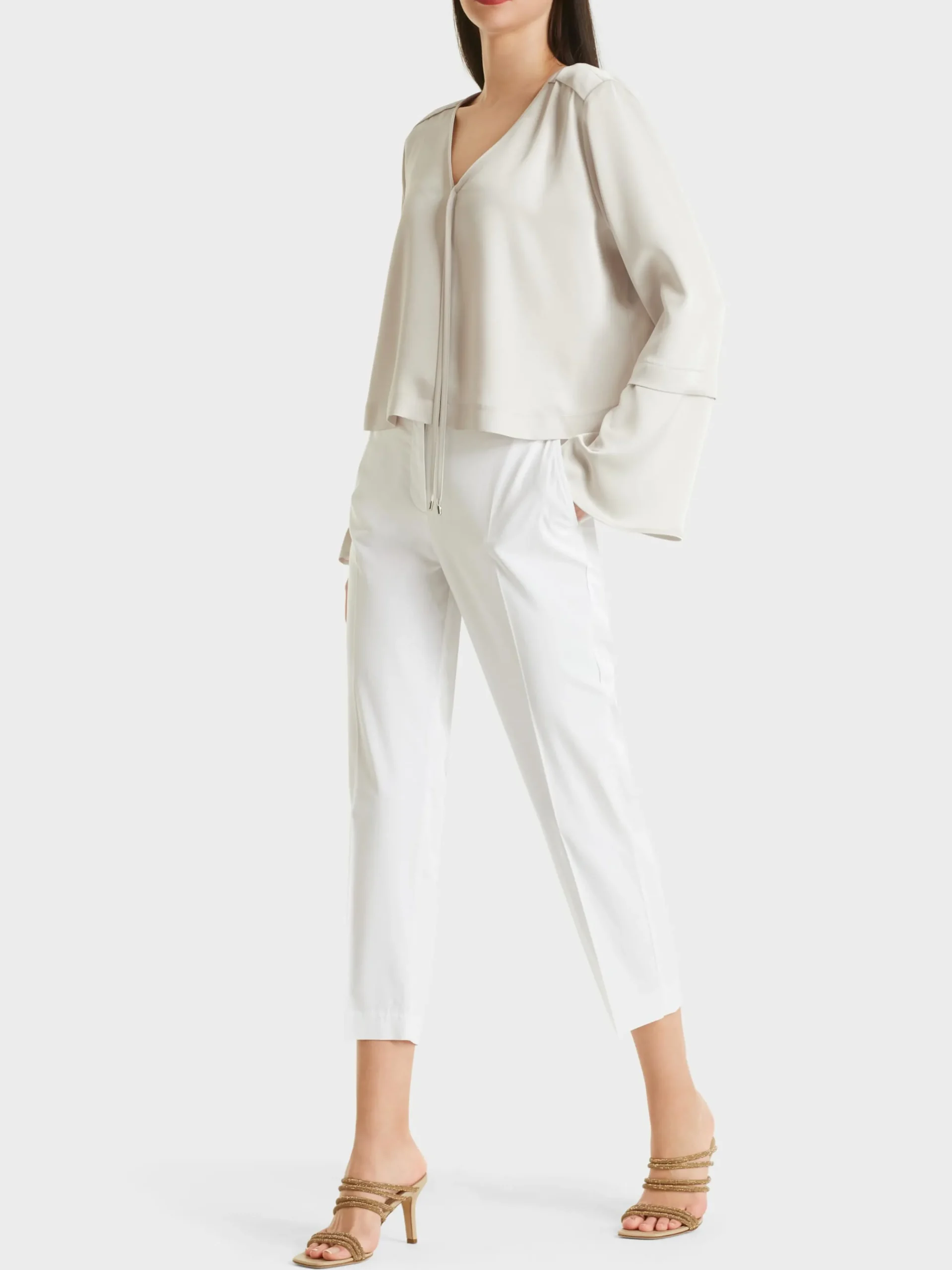 Marc Cain Hosen-MODELL FRANCA AUS LIGHT COTTON white