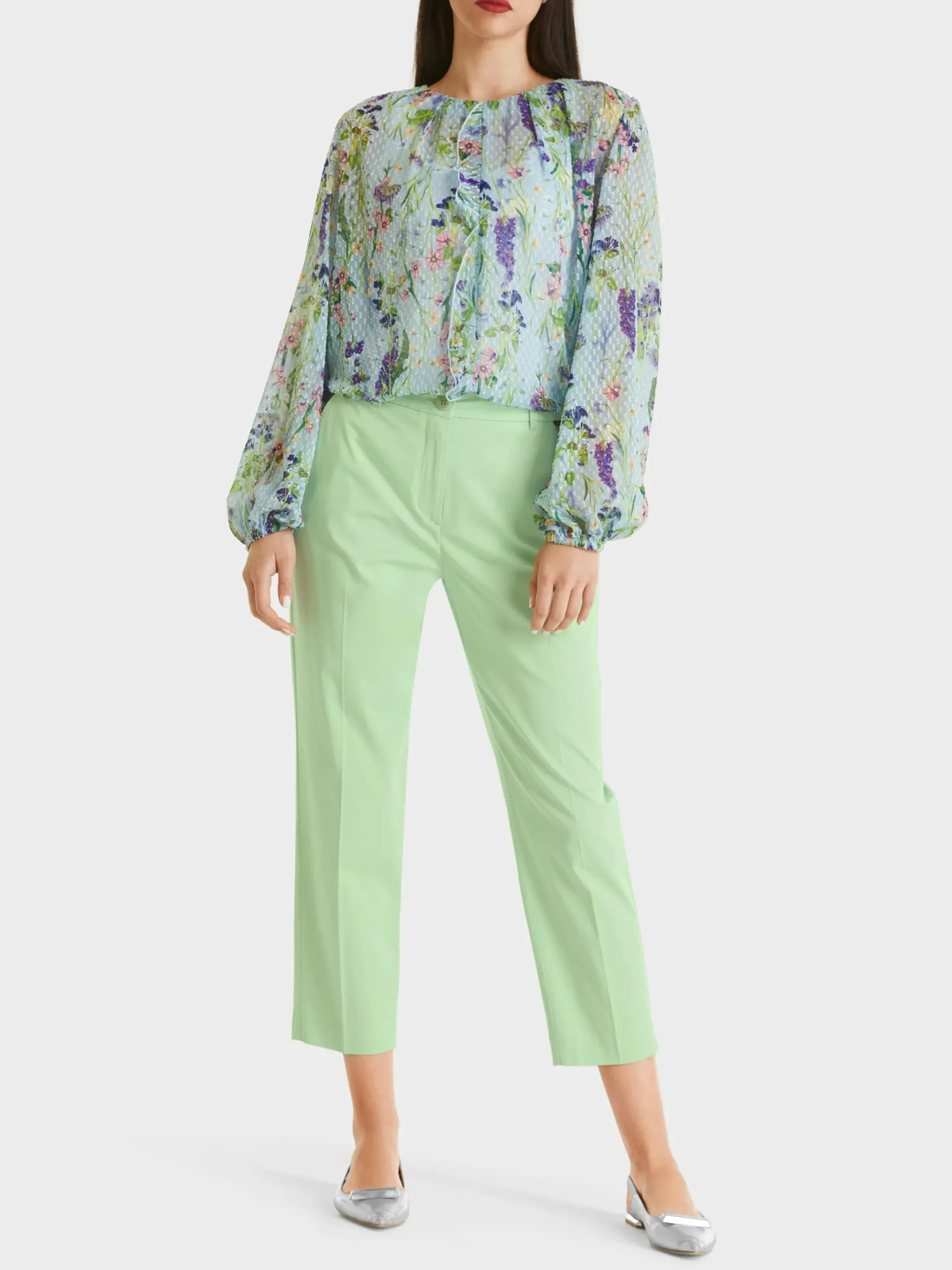 Marc Cain Hosen-MODELL FRANCA AUS LIGHT COTTON soft pistachio