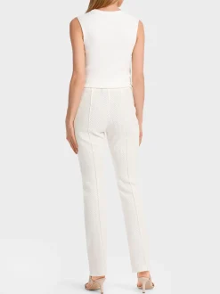 Marc Cain Hosen|Hosenanzüge-MODELL FREDERICA – SCHLUPFHOSE GESTRICKT off-white