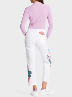 Marc Cain Jeans-MODELL FYLI "RETHINK TOGETHER" white