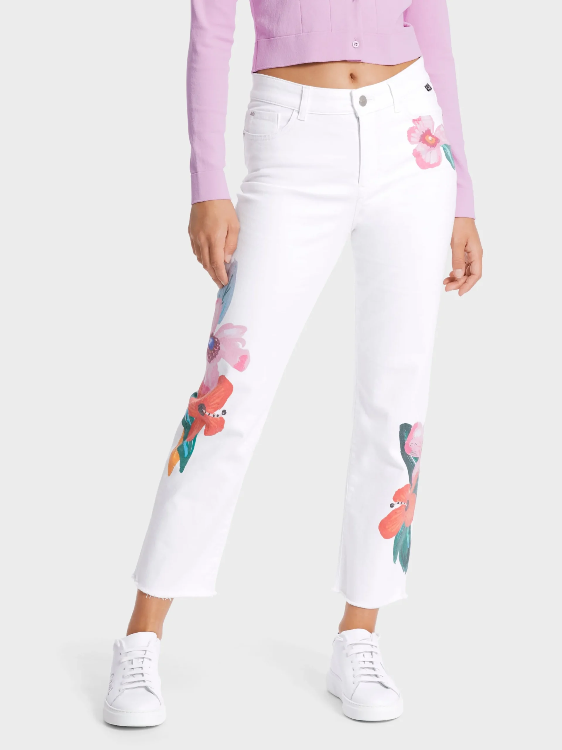 Marc Cain Jeans-MODELL FYLI "RETHINK TOGETHER" white