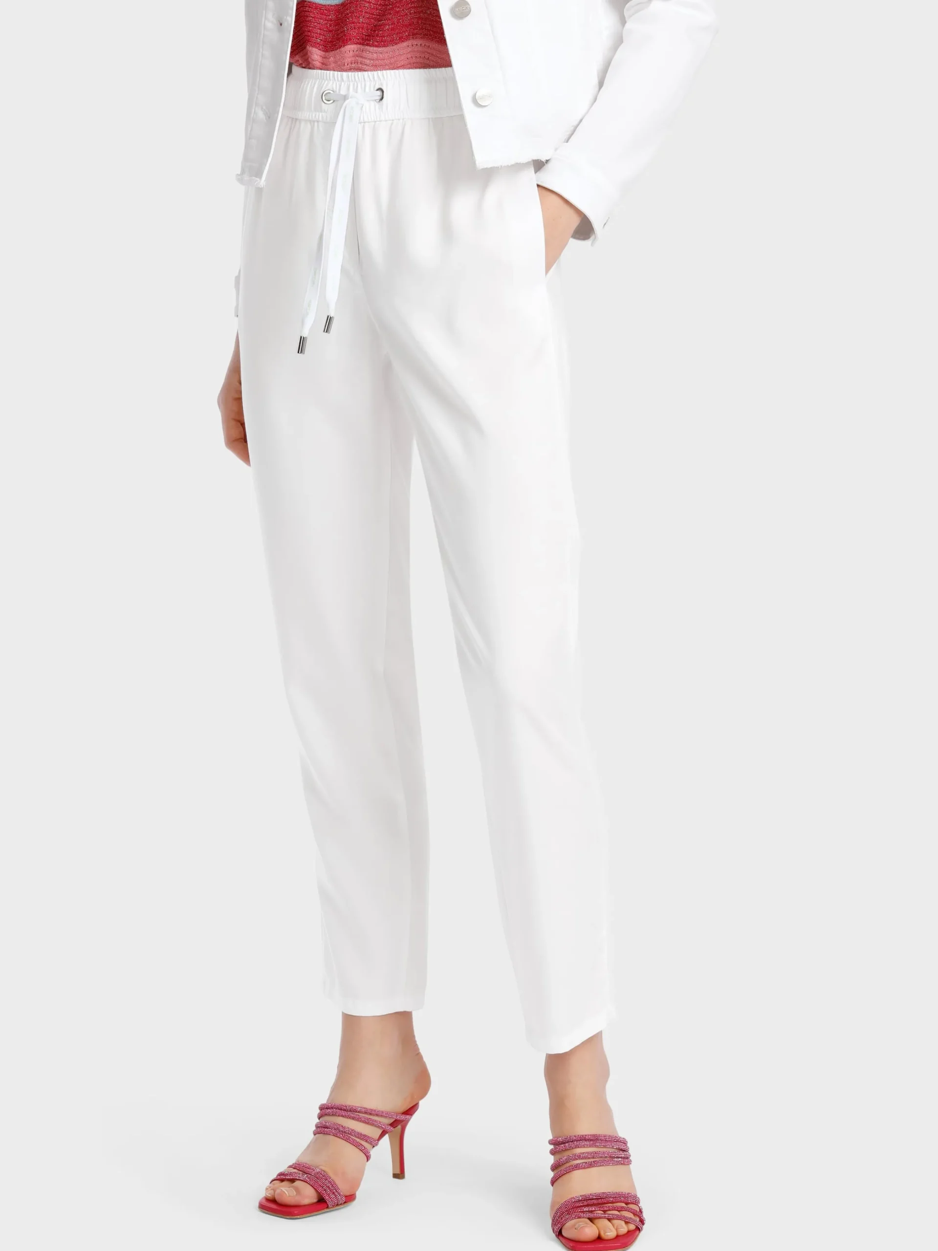 Marc Cain Hosen-MODELL RIVERA – HOSE “RETHINK TOGETHER” white