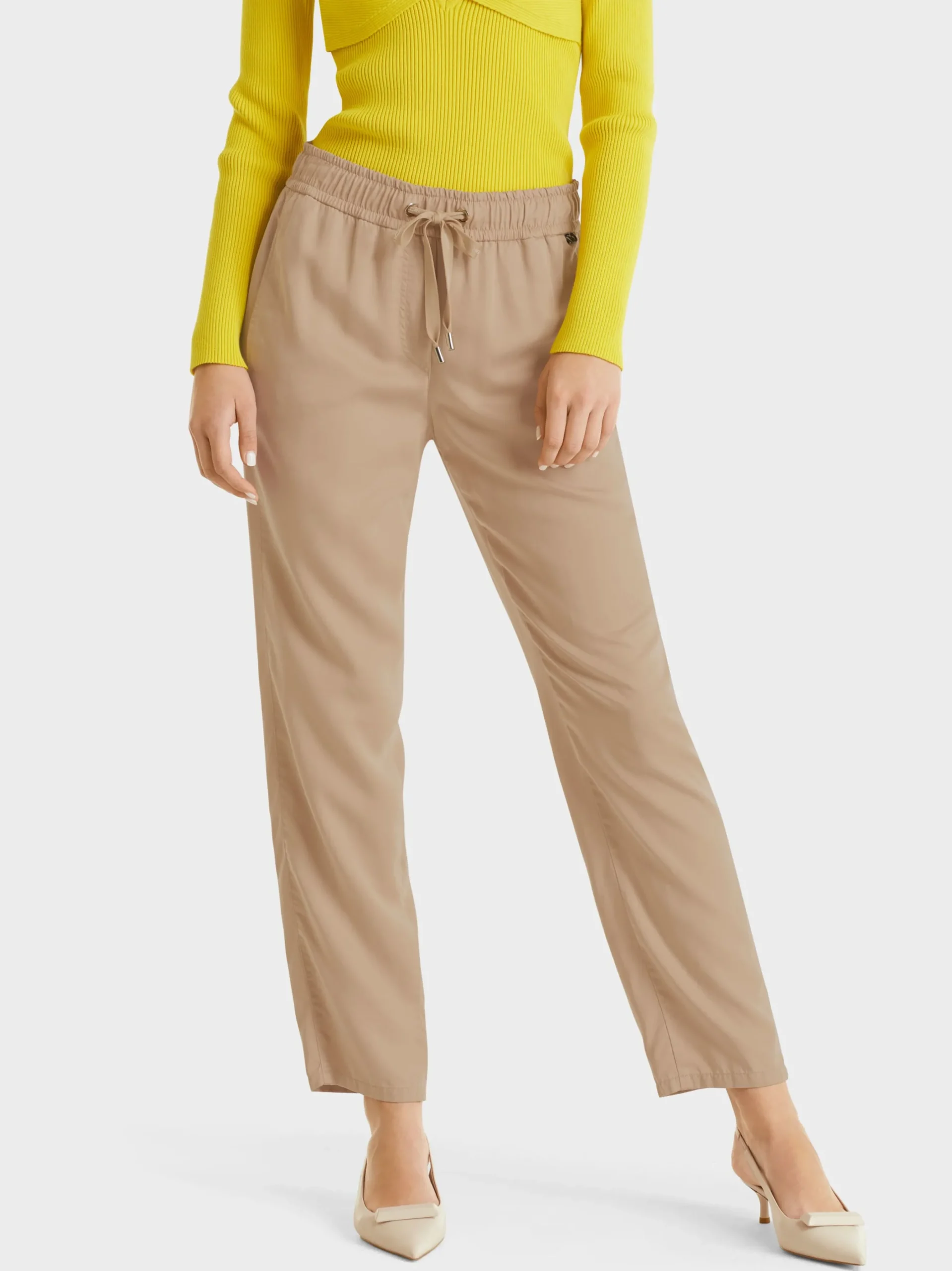 Marc Cain Hosen-MODELL RIVERA – HOSE “RETHINK TOGETHER” deep sand