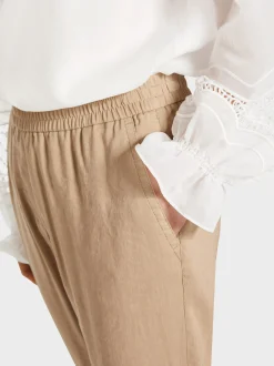Marc Cain Hosen-MODELL ROANNE AUS LEINEN-VISKOSE-MIX deep sand