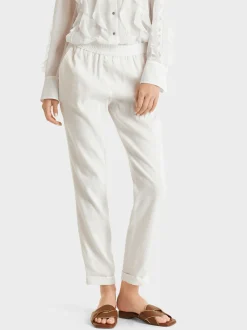 Marc Cain Hosen-MODELL ROANNE MIT RELAXED FIT off-white