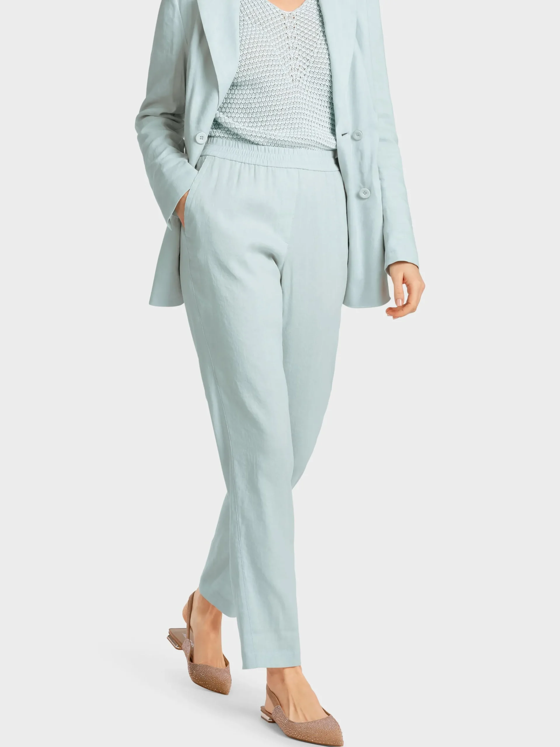 Marc Cain Hosen-MODELL ROANNE MIT RELAXED FIT smoky ice new