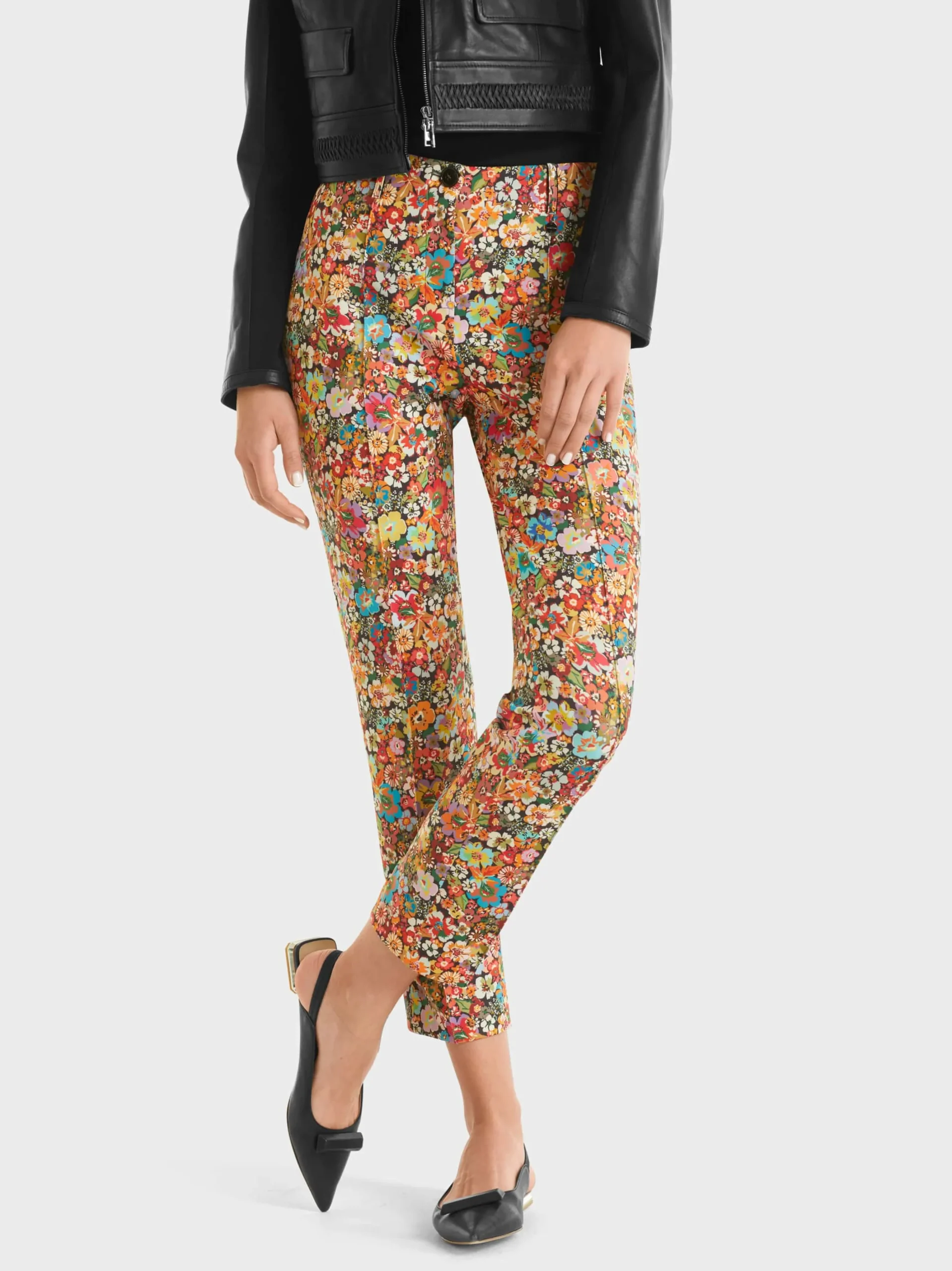 Marc Cain Hosen-MODELL SYDNEY IM FLORALEN MUSTER redlight