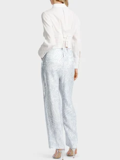 Marc Cain Hosen-MODELL WASCO – HOSE MIT PAISLEYMUSTER soft summer sky