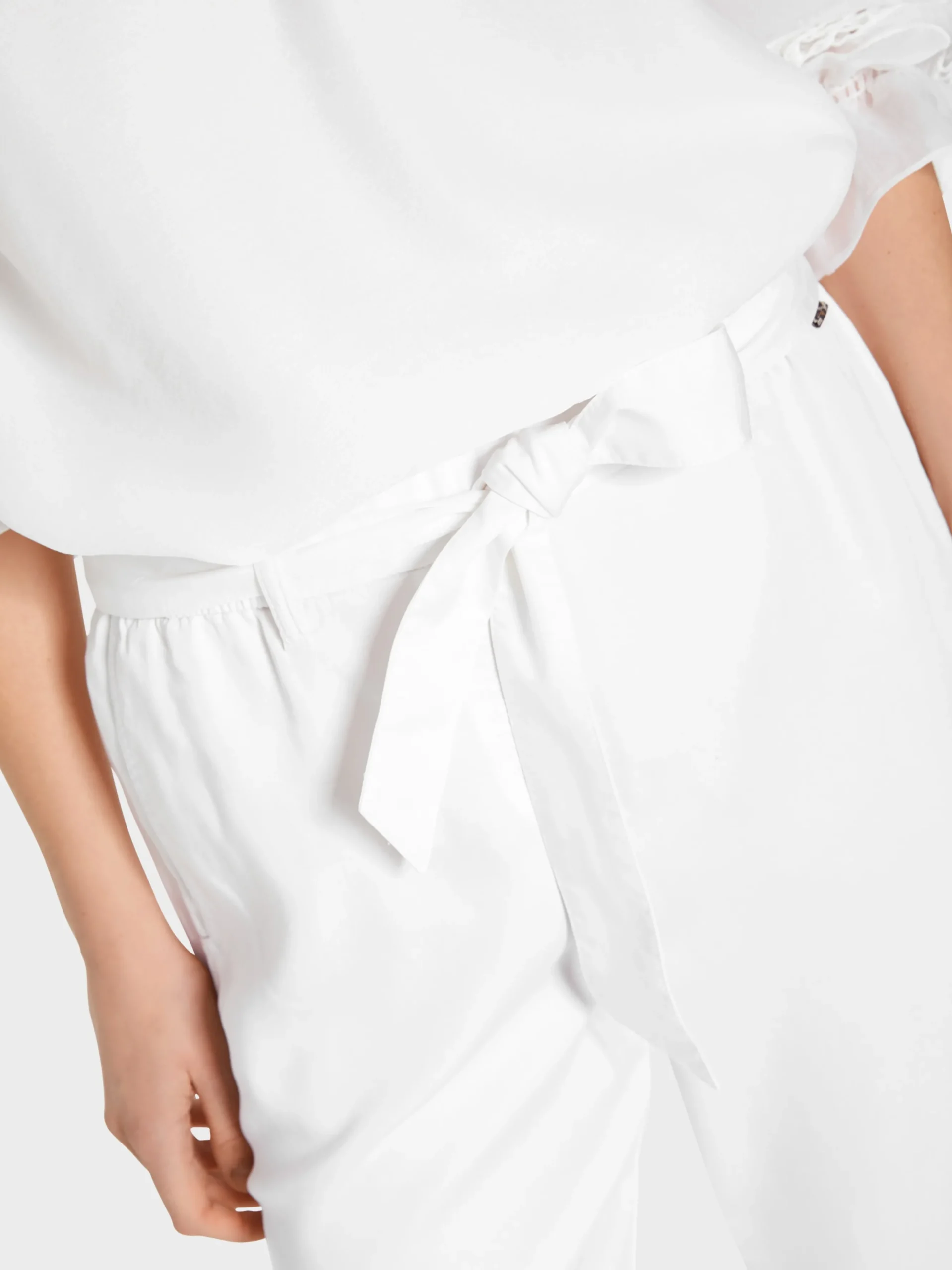 Marc Cain Hosen-MODELL WASHINGTON „RETHINK TOGETHER“ white