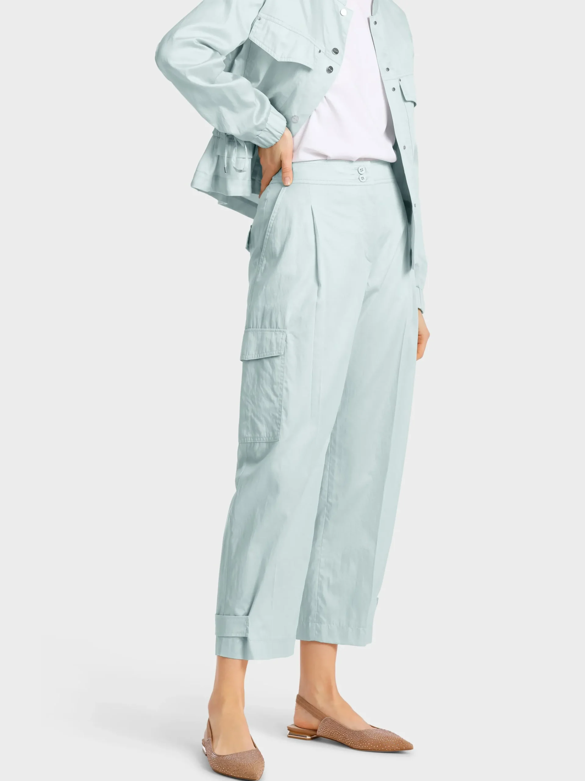 Marc Cain Hosen-MODELL WELS – TRENDY CARGOHOSE smoky ice new