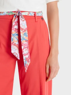 Marc Cain Hosen-MODELL WELS MIT BINDEGÜRTEL deep coral