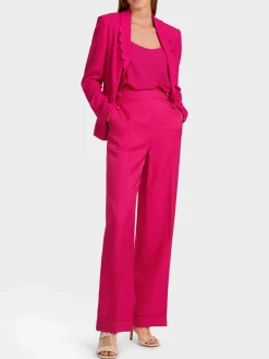 Marc Cain Hosen|Hosenanzüge-MODELL WHEATEN - ELEGANTE HOSE deep fuchsia