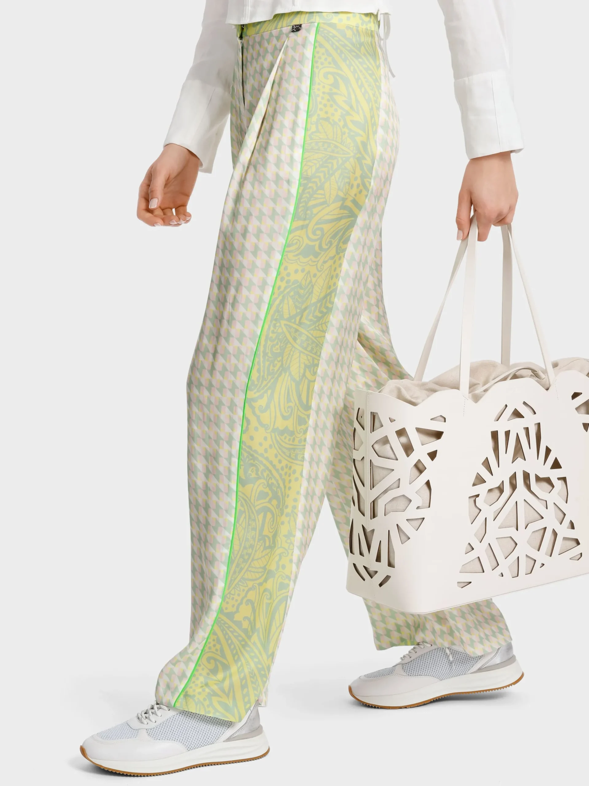 Marc Cain Hosen-MODELL WICHITA – HOSE IM MUSTERMIX soft pistachio
