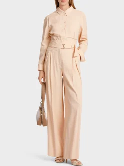 Marc Cain Hosen|Hosenanzüge-MODELL WICHITA – HOSE IM PAPERBAG-STYLE soft rose