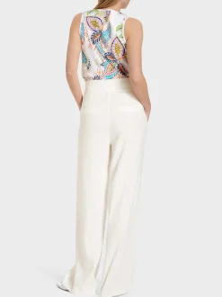 Marc Cain Hosen-MODELL WICHITA – HOSE IM PAPERBAG-STYLE off-white
