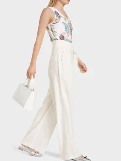 Marc Cain Hosen-MODELL WICHITA – HOSE IM PAPERBAG-STYLE off-white