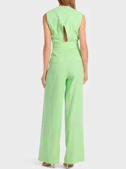 Marc Cain Hosen|Hosenanzüge-MODELL WICHITA – HOSE IM PAPERBAG-STYLE light apple green