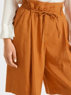 Marc Cain Hosen-MODELL WICHITA – HOSE IM PAPERBAG-STYLE bright ochre