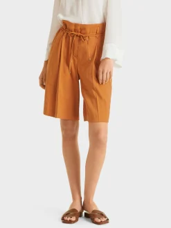 Marc Cain Hosen-MODELL WICHITA – HOSE IM PAPERBAG-STYLE bright ochre