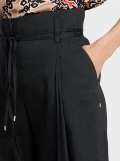 Marc Cain Hosen-MODELL WICHITA – HOSE IM PAPERBAG-STYLE black