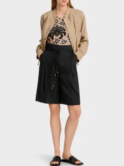 Marc Cain Hosen-MODELL WICHITA – HOSE IM PAPERBAG-STYLE black