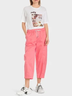 Marc Cain Hosen-MODELL WIDNES IN LIGHT COTTON light neon red