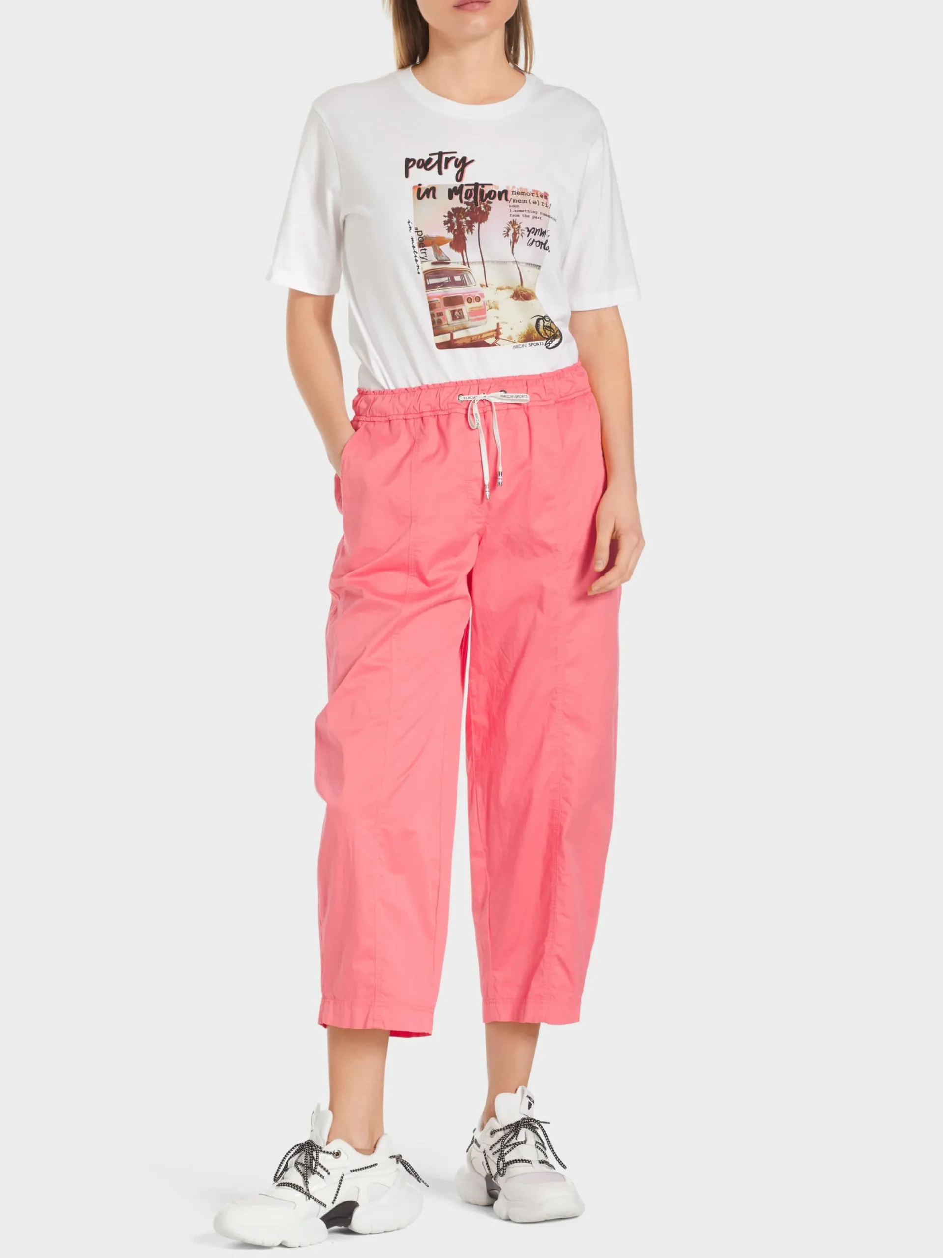 Marc Cain Hosen-MODELL WIDNES IN LIGHT COTTON light neon red
