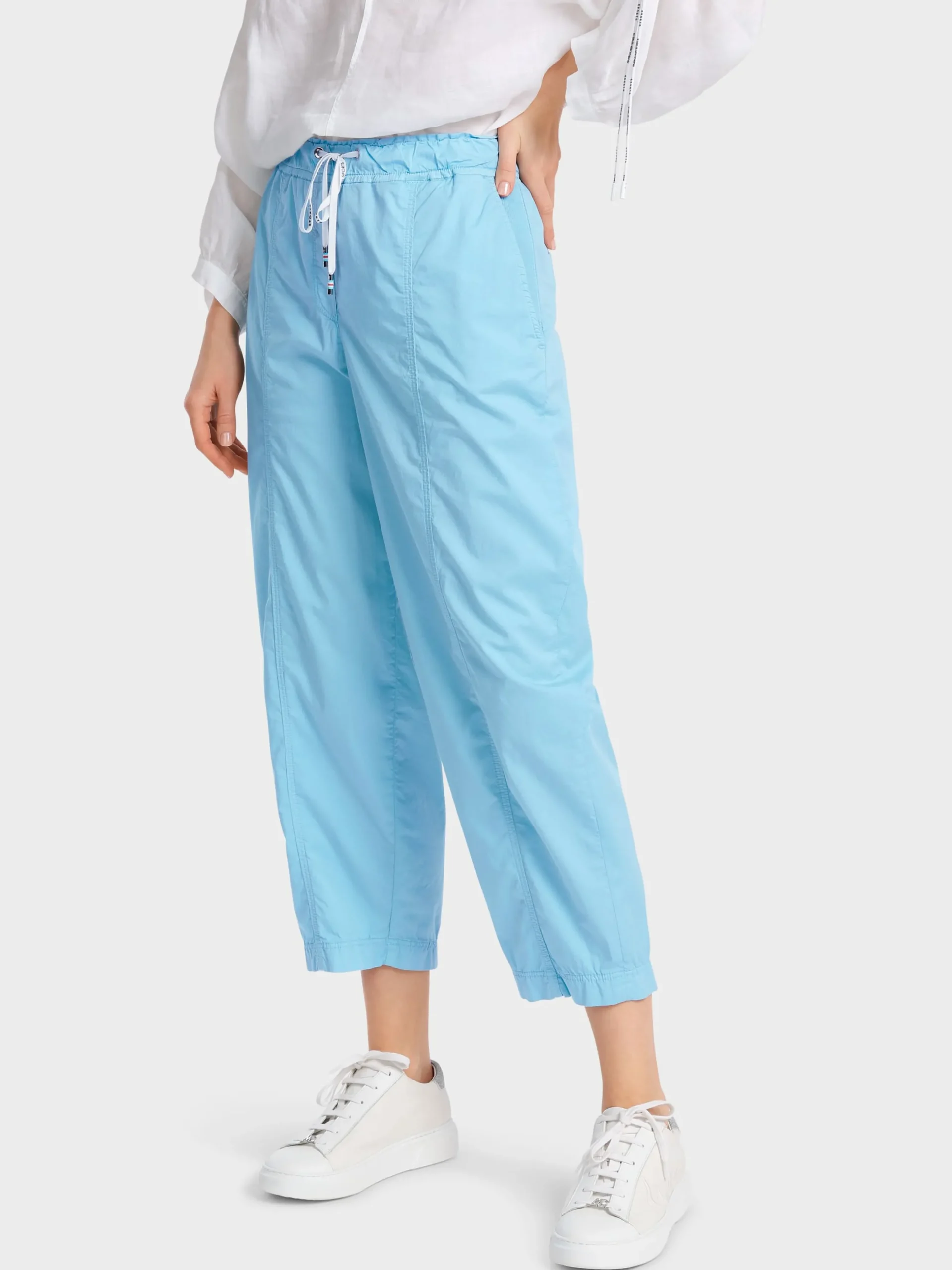 Marc Cain Hosen|Hosenanzüge-MODELL WIDNES IN LIGHT COTTON light turquoise