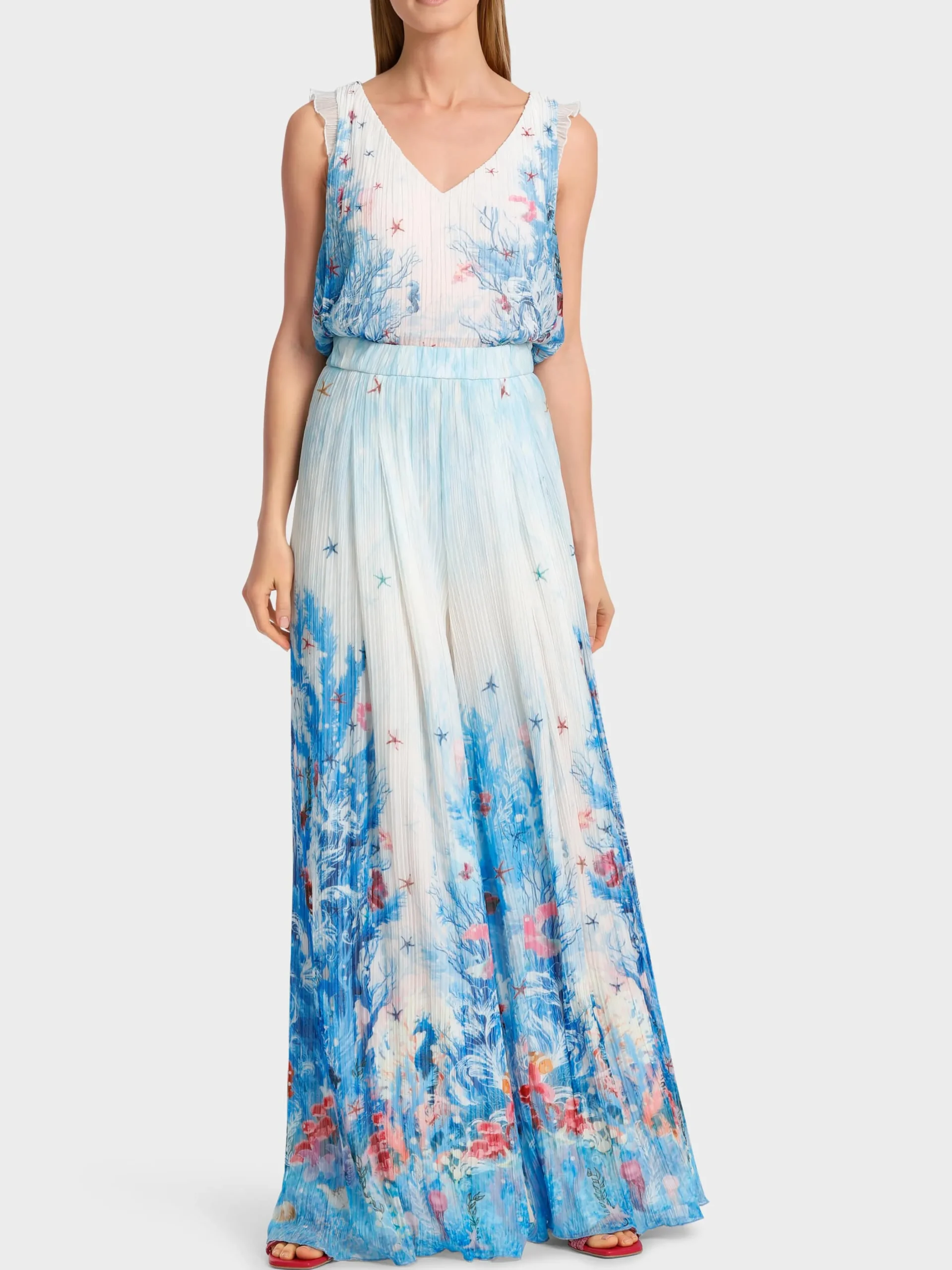 Marc Cain Hosen-MODELL WINNIPEG - BUNDFALTENHOSE light azure