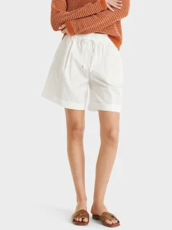 Marc Cain Hosen-MODELL WITTEN – SHORTS MIT STULPEN off-white