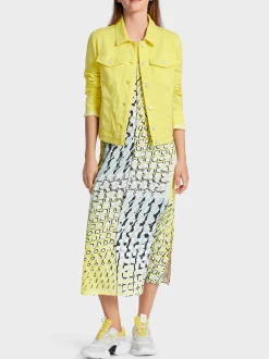 Marc Cain Jacken-MODISCHE JEANSJACKE "RETHINK TOGETHER" soft limeade