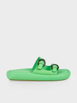 Marc Cain Schuhe-MULES MIT DICKER SOHLE new neon green