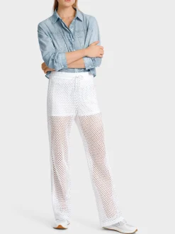 Marc Cain Hosen-NETZHOSE MODELL WELBY white