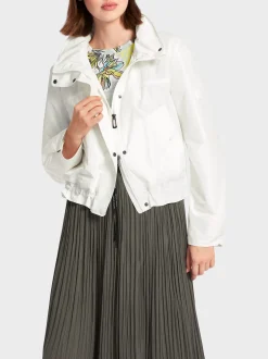 Marc Cain Mäntel & Outdoorjacken-OUTDOORJACKE MIT HOHEM STEHKRAGEN off-white