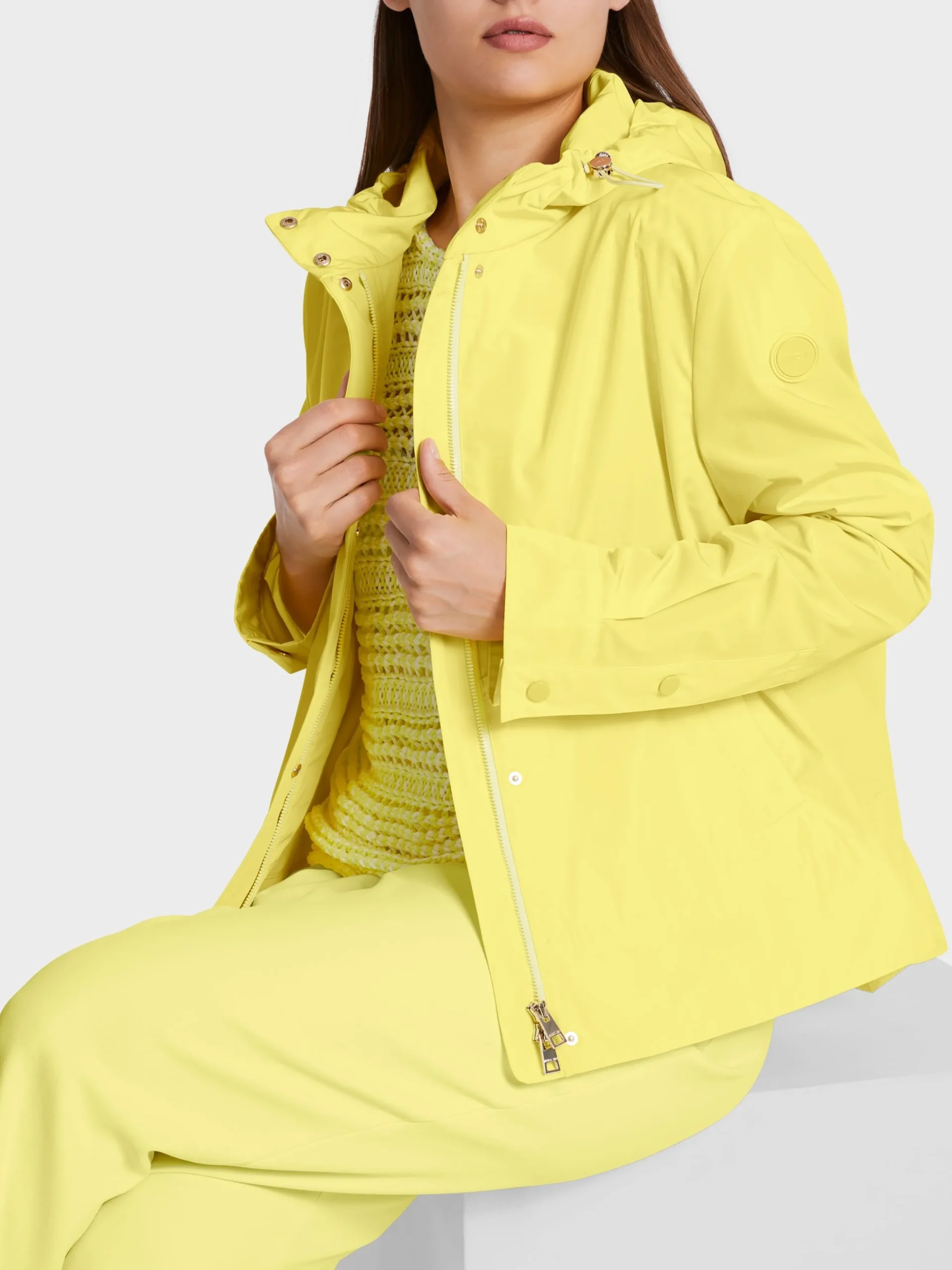 Marc Cain Mäntel & Outdoorjacken-OUTDOOR-JACKE MIT KAPUZE pale lemon