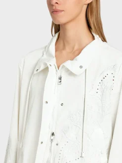 Marc Cain Mäntel & Outdoorjacken-OUTDOORJACKE MIT STICKEREI off-white