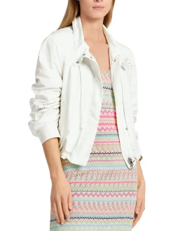 Marc Cain Mäntel & Outdoorjacken-OUTDOORJACKE MIT STICKEREI off-white