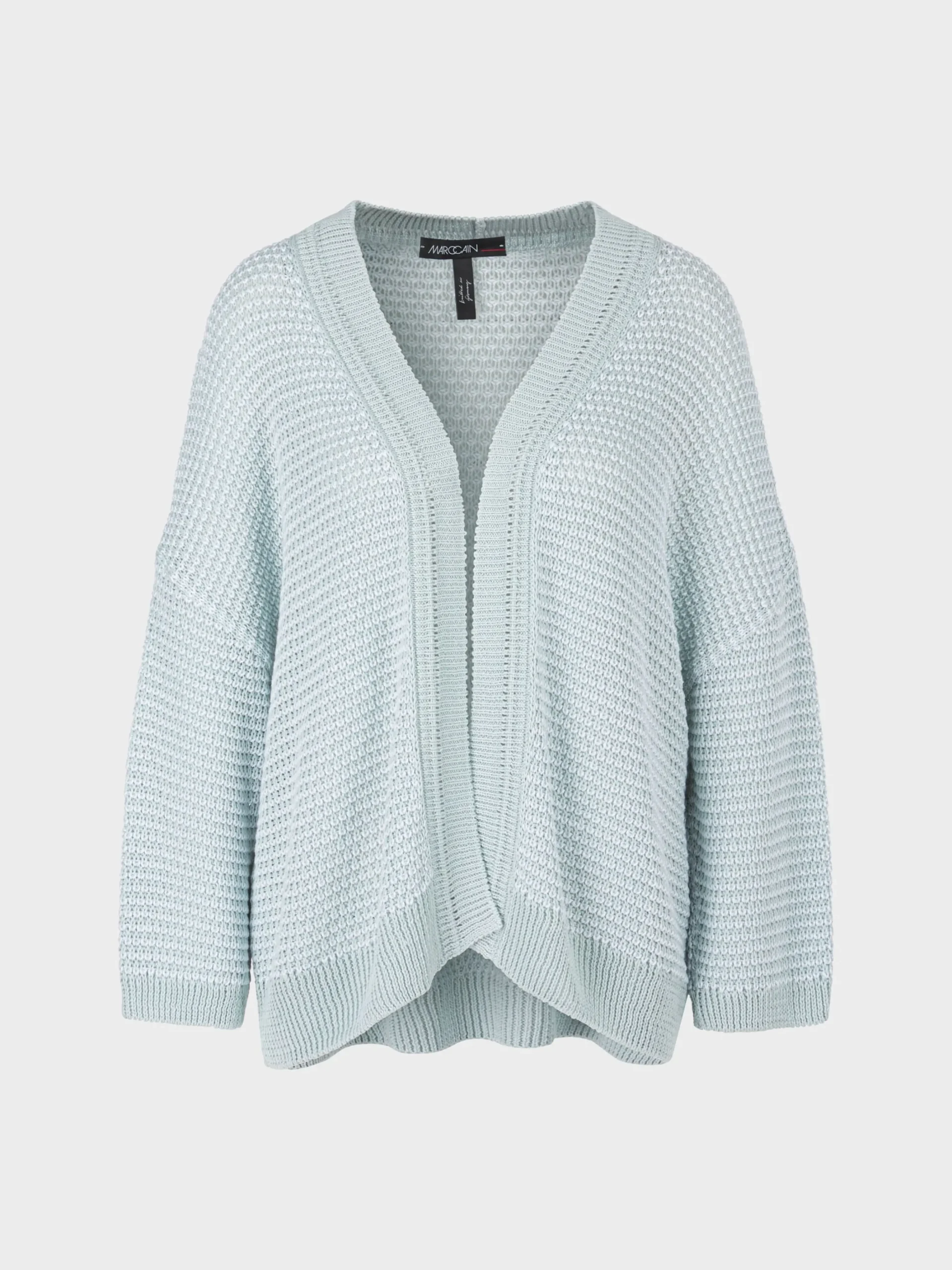 Marc Cain Jacken|Strick-OVERSIZED CARDIGAN KNITTED IN GERMANY smoky ice new