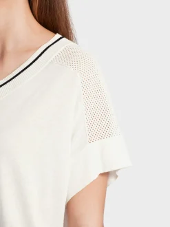 Marc Cain Pullover & Sweatshirts|Strick-OVERSIZED SWEATER AUS FEINSTRICK off-white