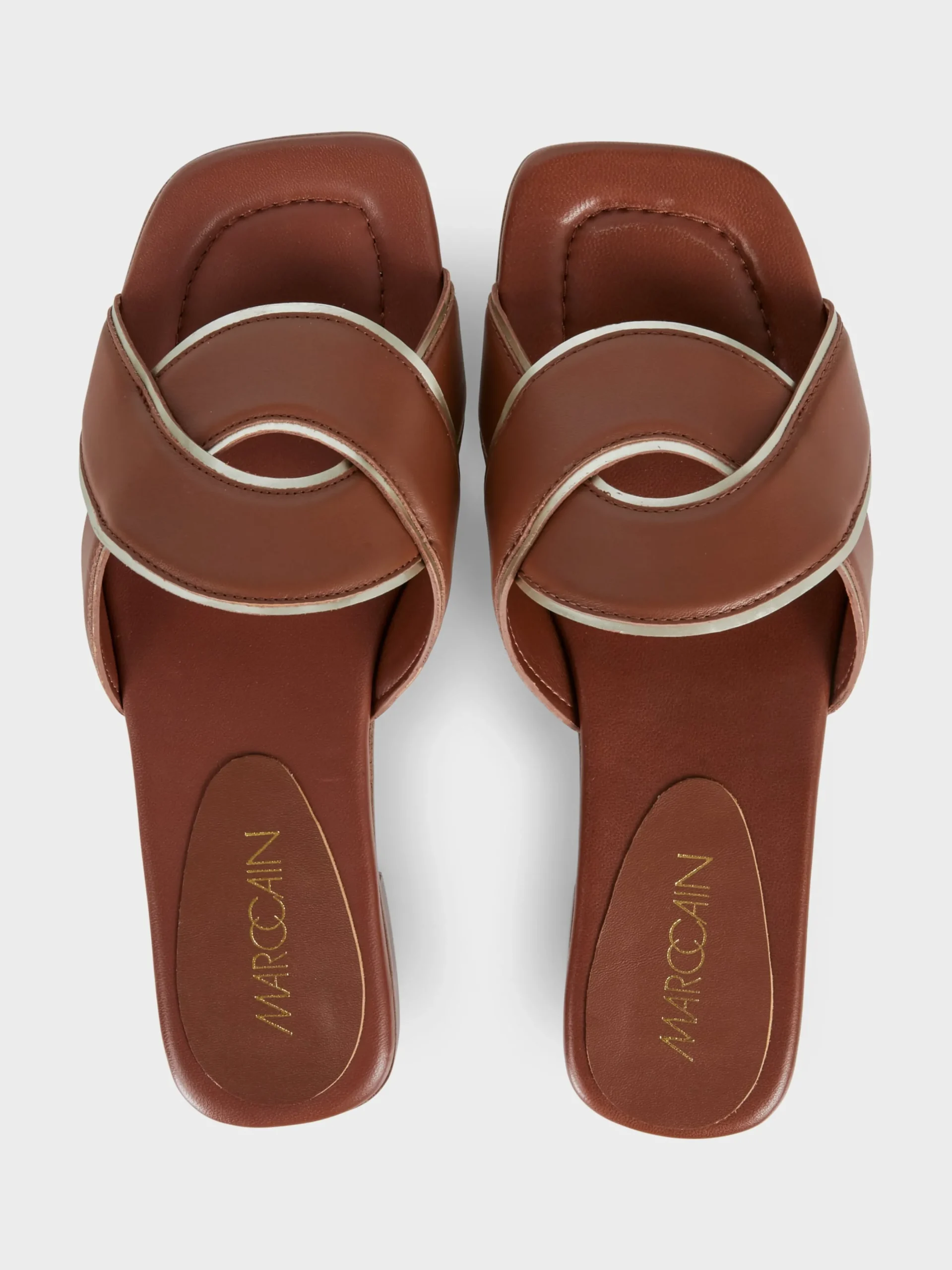 Marc Cain Schuhe-PANTOLETTEN MIT FLECHTRIEMEN bright ochre